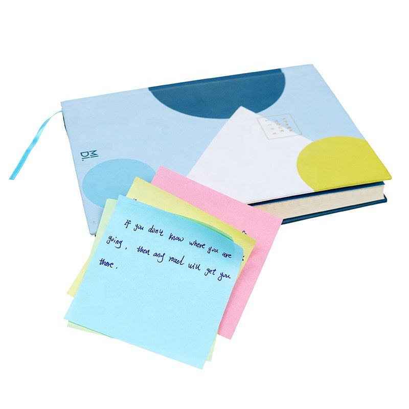 BECOL Wholesale Custom Sticky Note Pad Mini Memo Pad 400 Sheets Colorful Square Shape Sticky Notes with Custom Logo