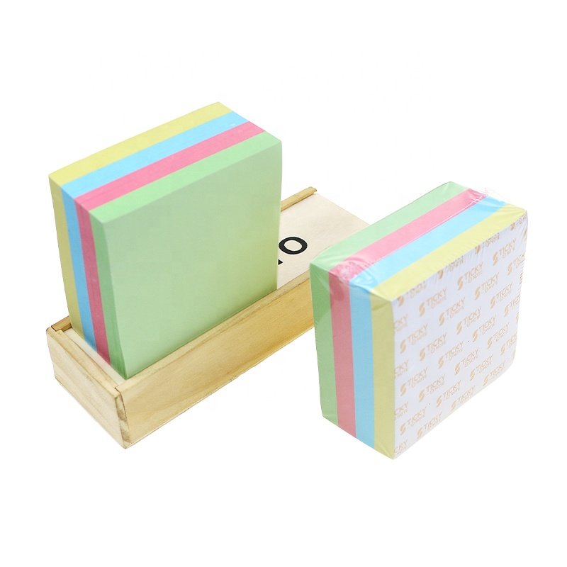 BECOL Wholesale Custom Sticky Note Pad Mini Memo Pad 400 Sheets Colorful Square Shape Sticky Notes with Custom Logo