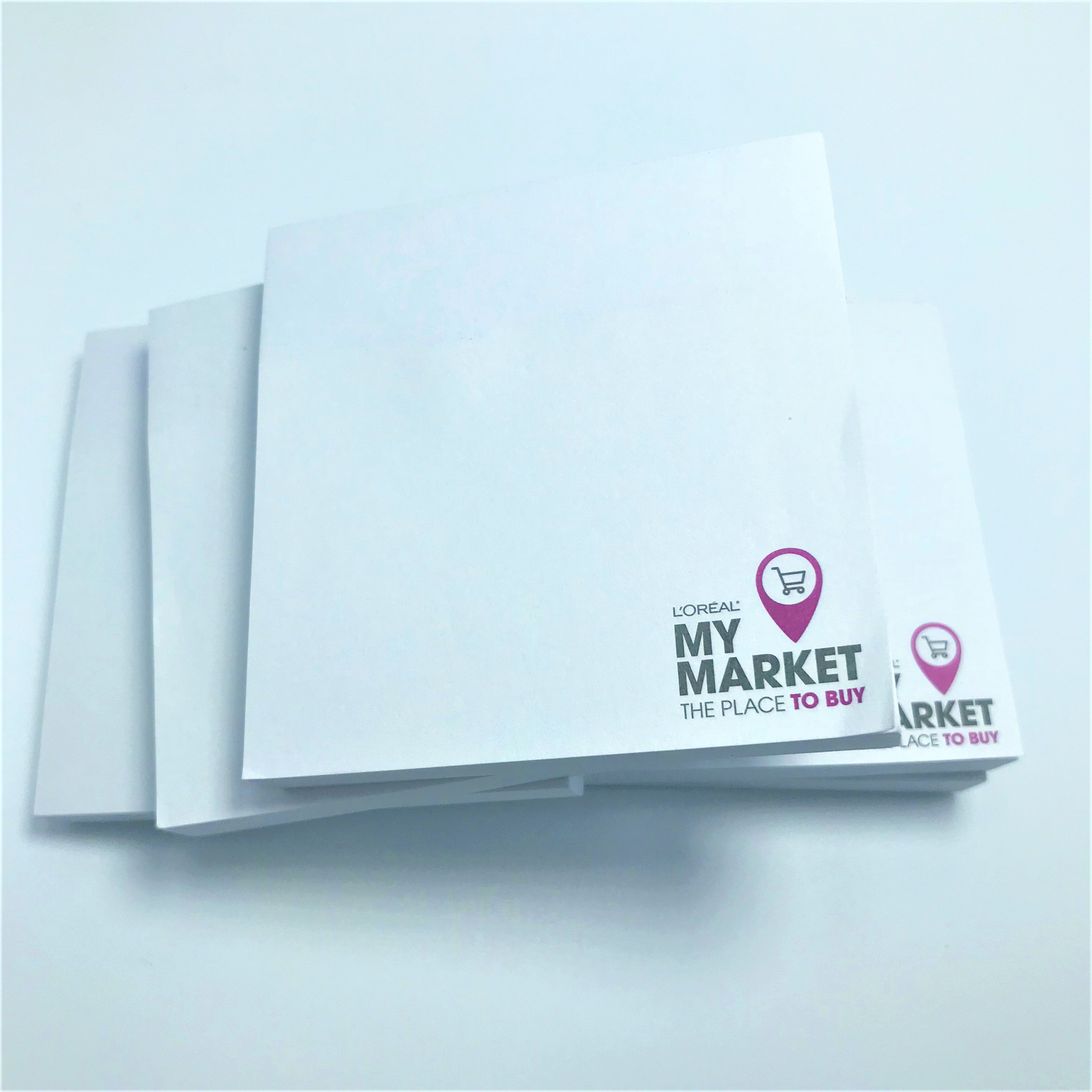 Customized 3x3 Die Cut Shape Pocket Size Hotel Small Writing Notepad Study Sticky Notes Memo Pads with Printing Company Logo