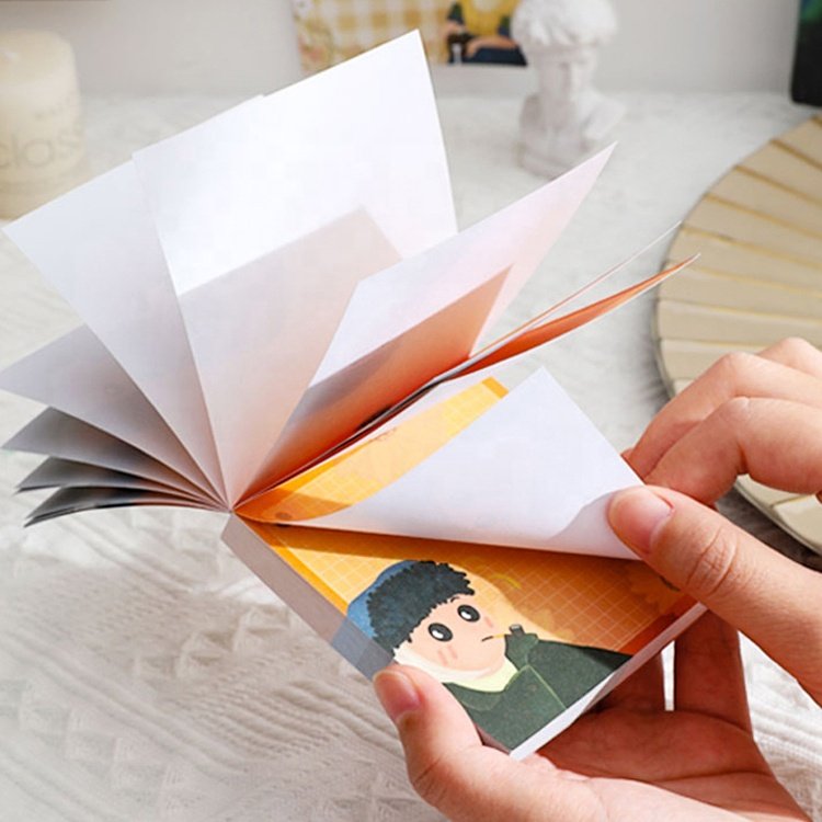 New Trending Custom Stationery Reusable Cartoon Character Style Sticky Notes Colorful Memopad