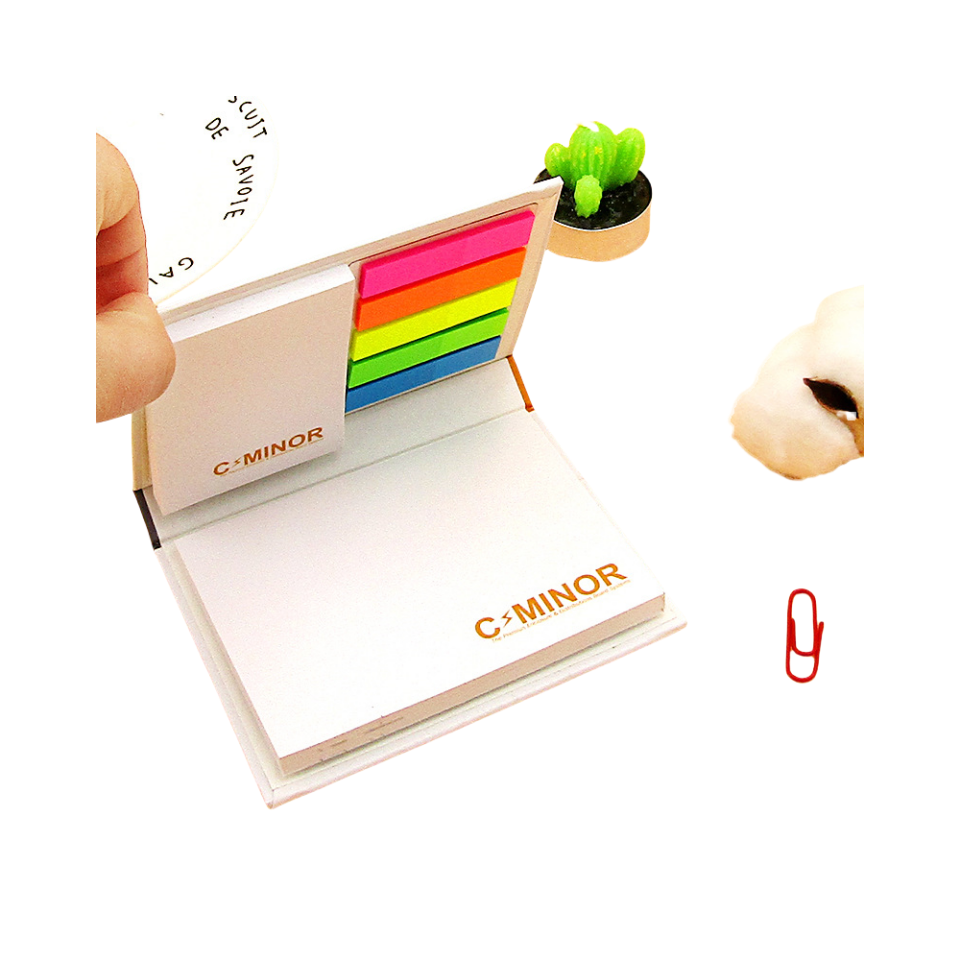 Custom Business Notebooks Customizable Spiral Lined Notepad Sticky Note Aesthetic Sticky Notes