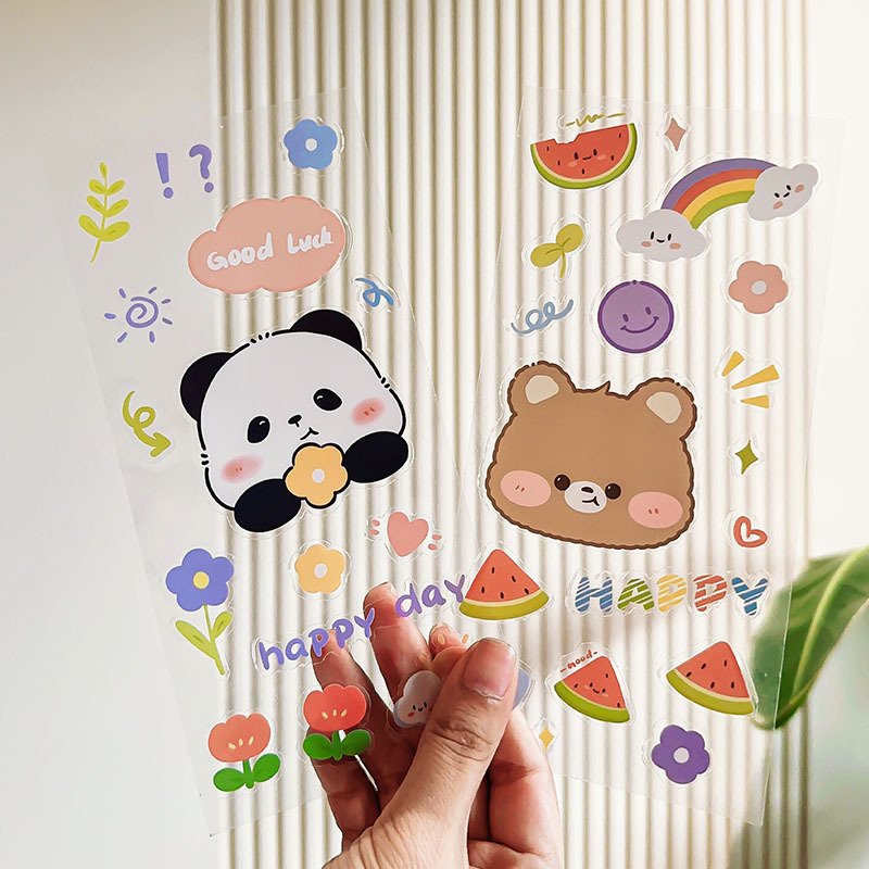 Kiss Cut Sticker Sheet Custom For Packaging Labels Matched the Original Artwork With Your Own Design Eco Friendly