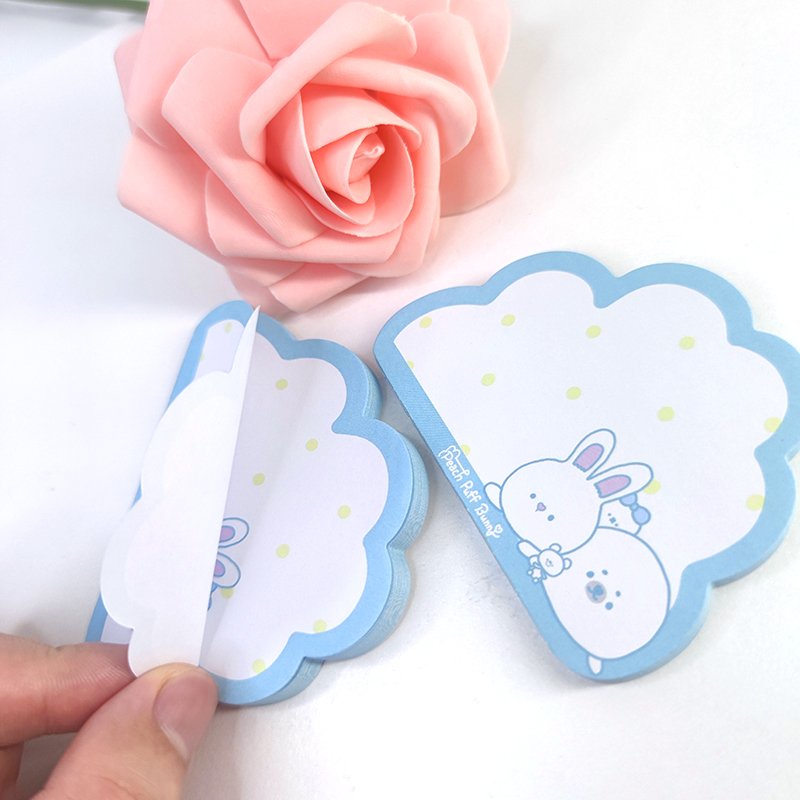 wholesale stationery custom printed kawaii artistic paper sticky notepads non sticky memo pad
