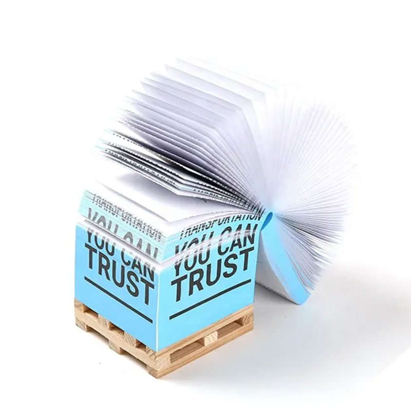 Custom Sticky Note Cube With Wooden Pallet For Sticky Note Cube Wood Sticky Note Pad Cube