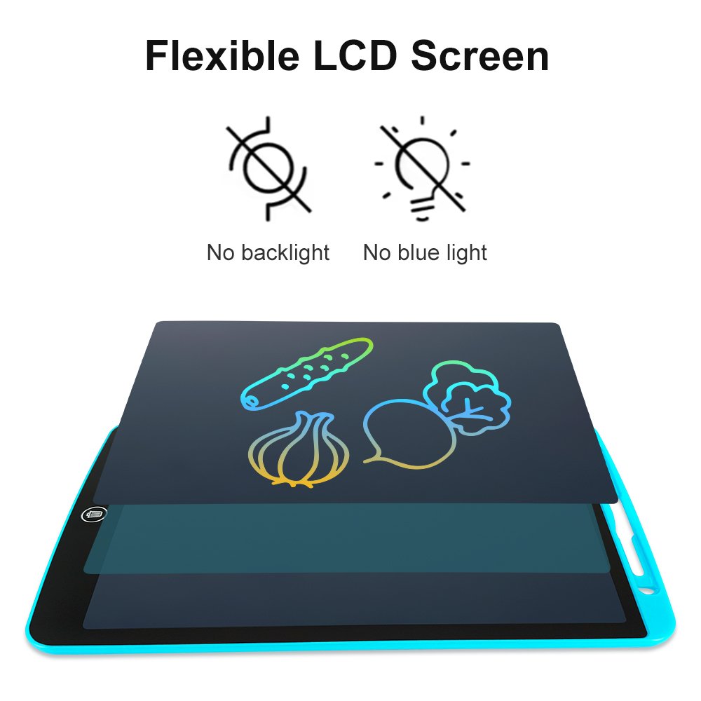 European Quality Standard EN62115 Children's Learning Writing Tablet 12-inch LCD Writing Tablet Color Doodle Board Portable