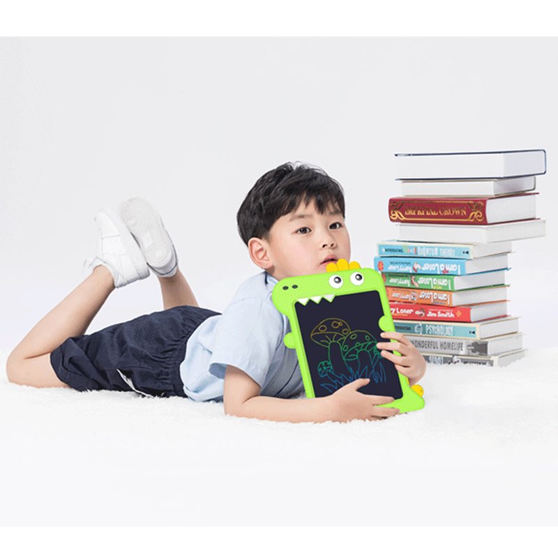 ABLE notepad 10 inch multi color rechargeable LCD Handwriting tablet Dinosaur color Custom stationery lcd writing pad 12 inch