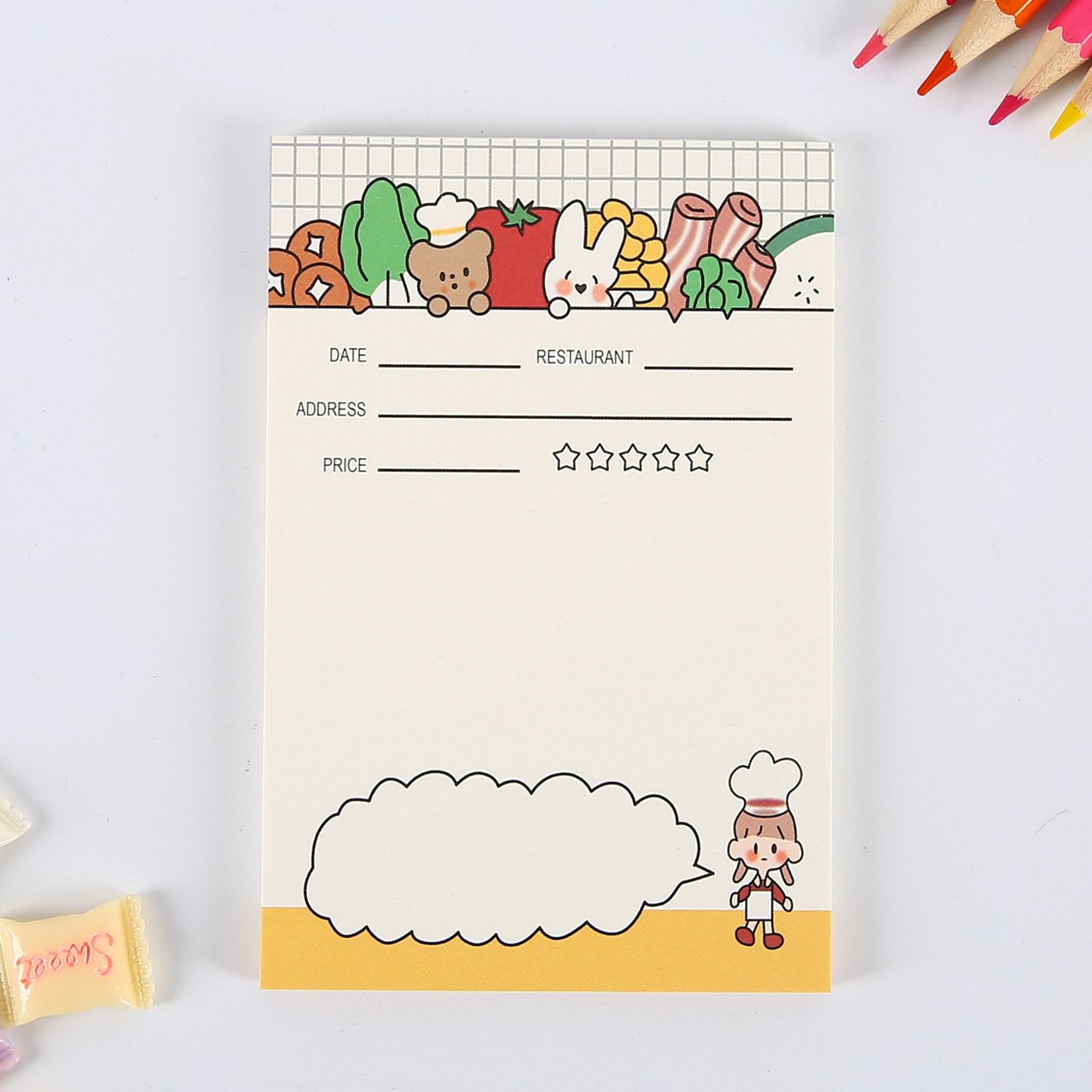 Youjin Creative Memo notepad 50pages custom sized printed size notepad memo pad