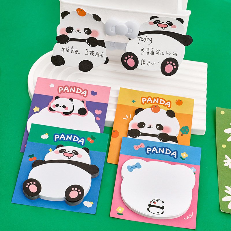 Cute Cartoon Alien Panda Convenience Note Cute Girl Heart Message Memo Note Paper Student High Appearance N Times