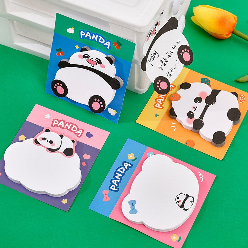 Cute Cartoon Alien Panda Convenience Note Cute Girl Heart Message Memo Note Paper Student High Appearance N Times