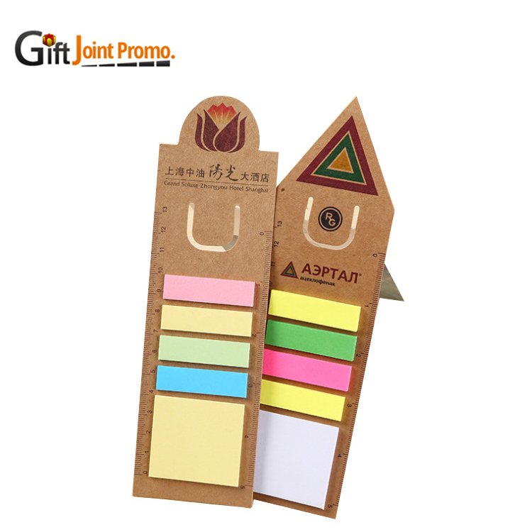 Hot Sale Mini Folding Sticky Memo Pad with LOGO Printing Sticky Note Kraft Cover