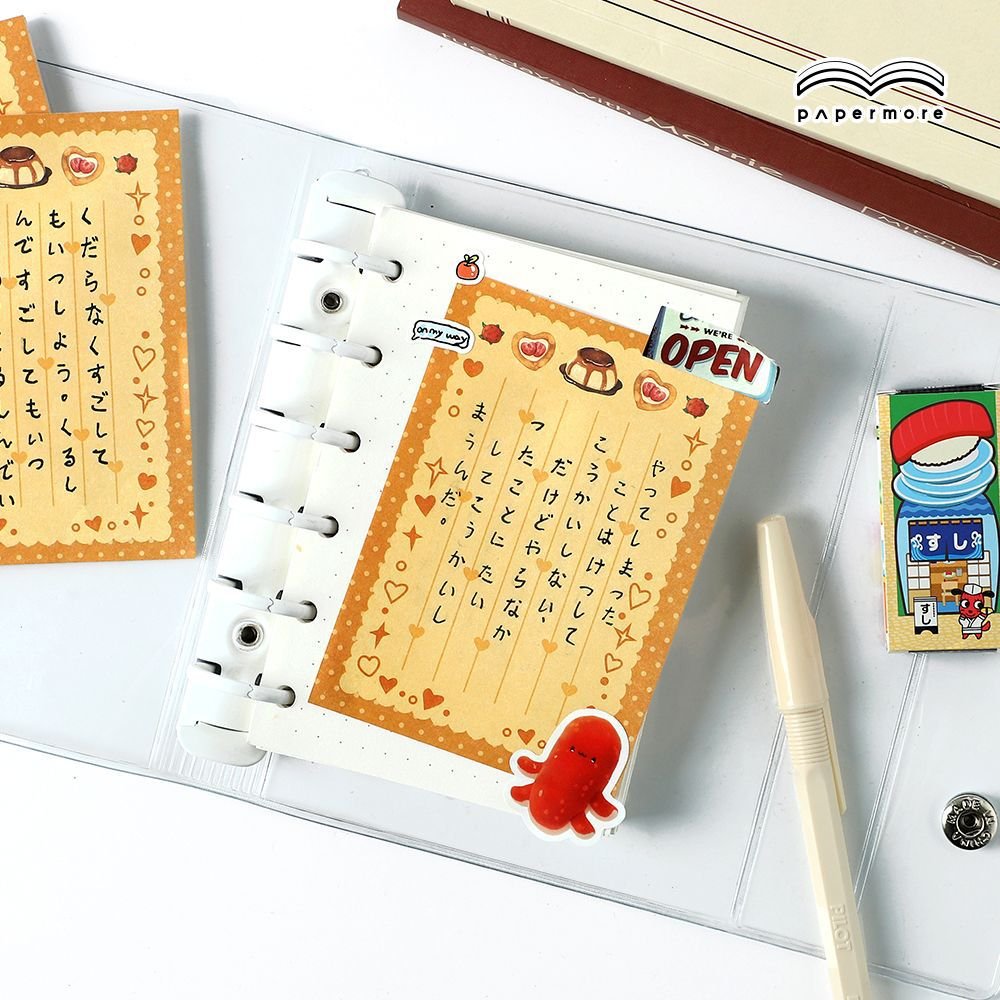 30 Sheets Sticky Memo Cute Dessert Series Lovely Creative Decoration DIY Paper Memo Pad Notebook