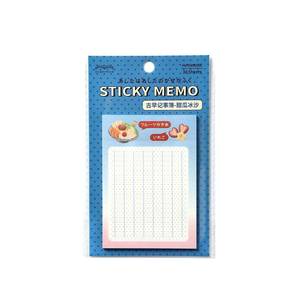 30 Sheets Sticky Memo Cute Dessert Series Lovely Creative Decoration DIY Paper Memo Pad Notebook