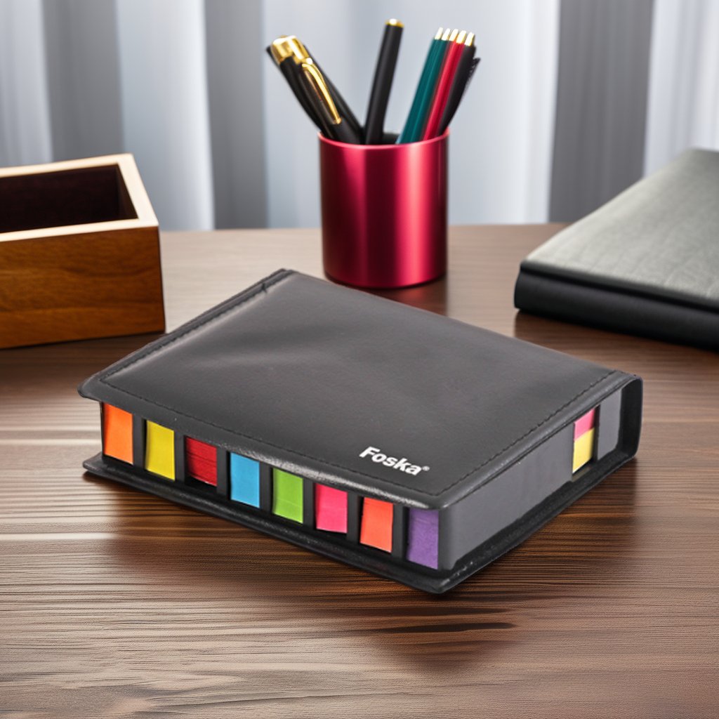 Foska Hot Sale Custom Sticky Memo Pad Notes Set Self-Adhesive Kraft Paper Magnetic Feature Writing Office Use Gifts Promotions