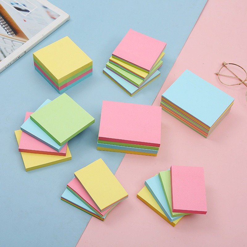 Cute Creative Sticky Color Notes for Student Messaging and Office Use Paper Office Stationery for Gifts