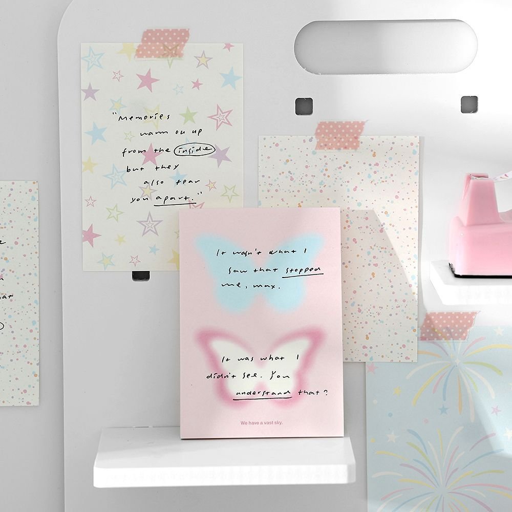 INS color cute dream tear memo pad set custom non-stick note LOGO Student environmental stationery high quality
