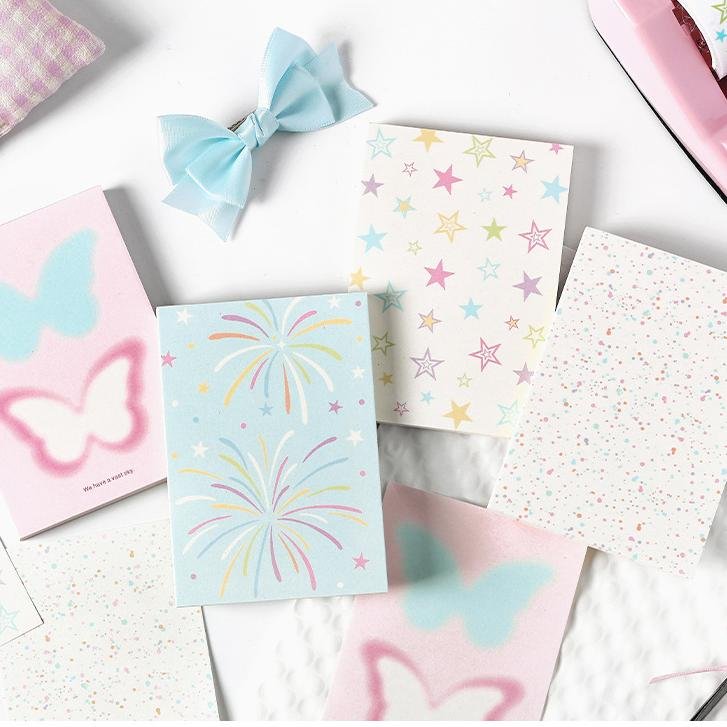 INS color cute dream tear memo pad set custom non-stick note LOGO Student environmental stationery high quality