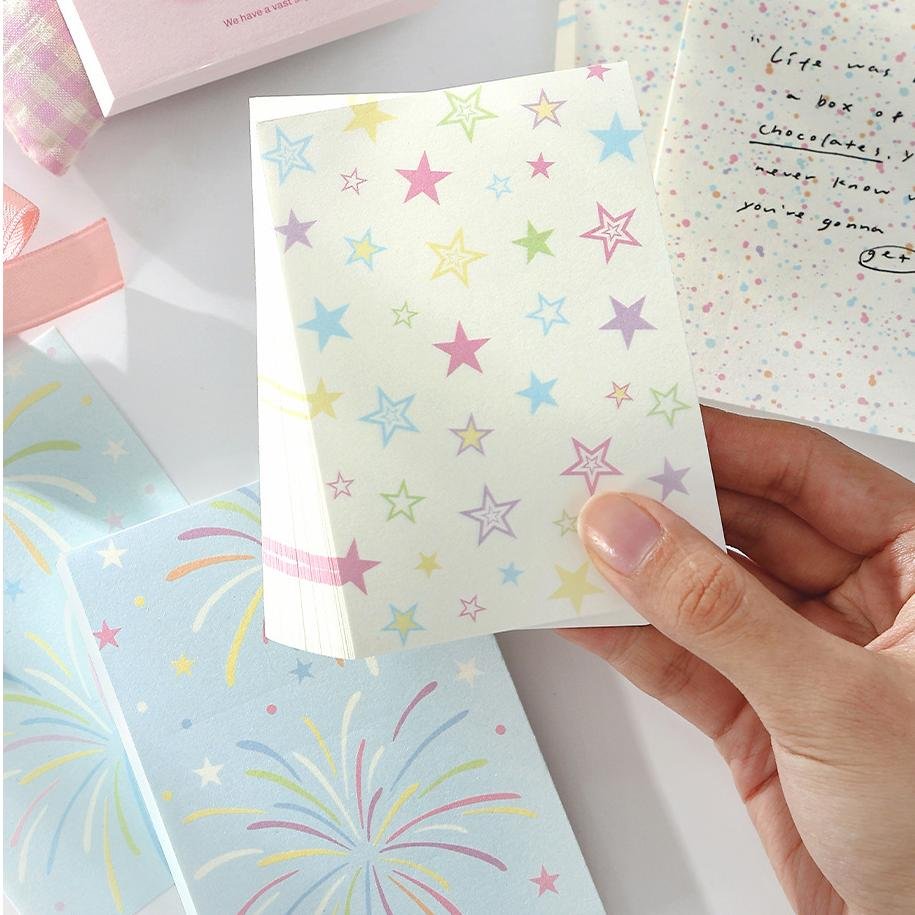 INS color cute dream tear memo pad set custom non-stick note LOGO Student environmental stationery high quality