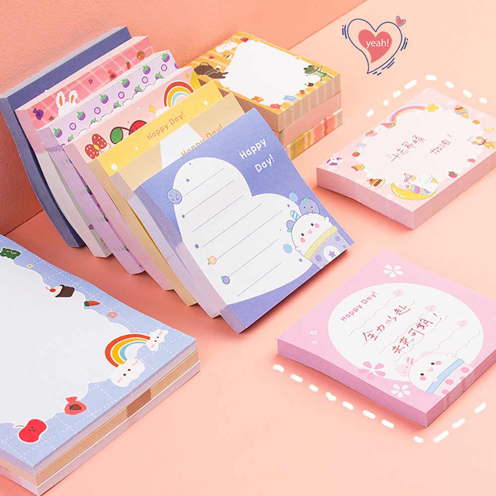 Cute Memo Pad Wholesale Customized Sticky Note Pads To Do List Remember Pads Self-Adhesive Sticky Note For Office School