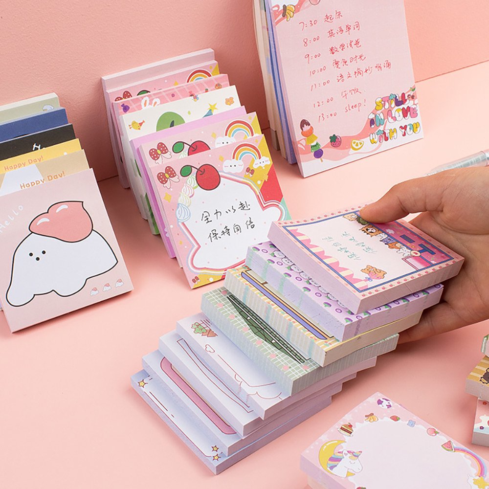 Cute Memo Pad Wholesale Customized Sticky Note Pads To Do List Remember Pads Self-Adhesive Sticky Note For Office School