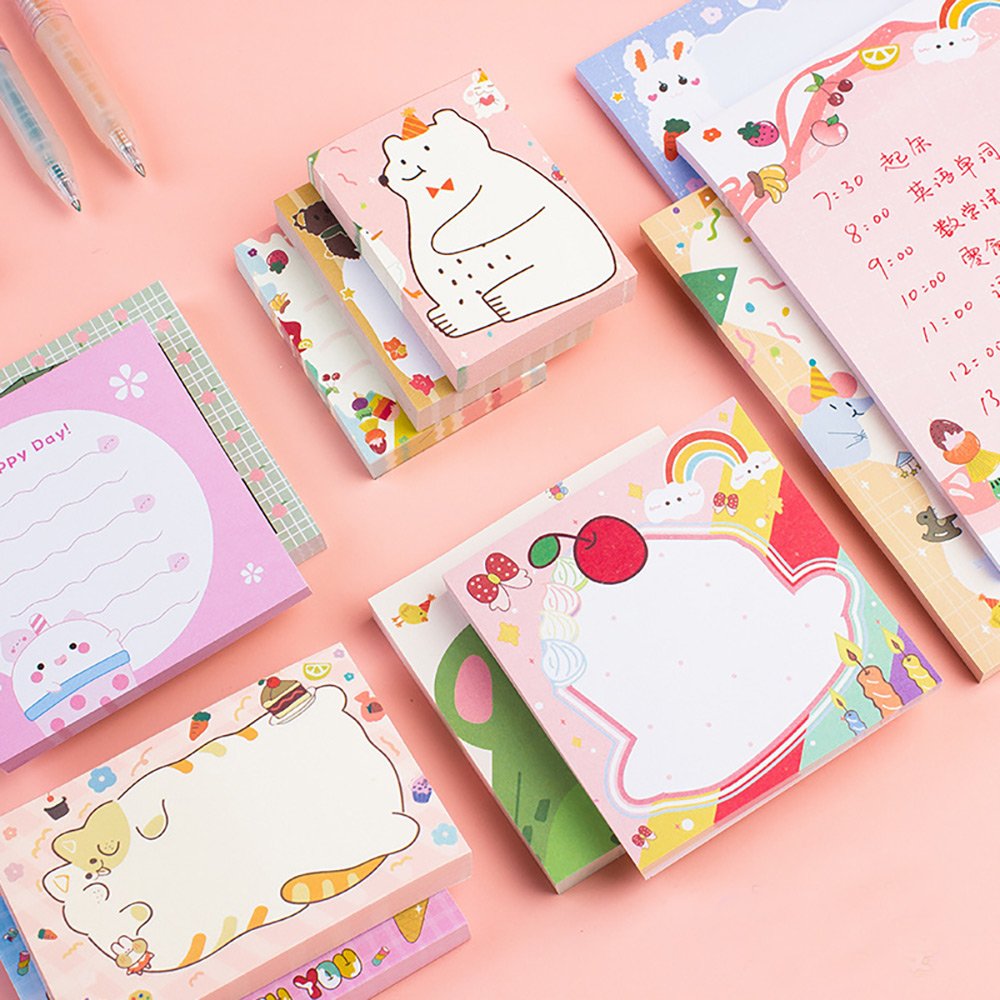 Cute Memo Pad Wholesale Customized Sticky Note Pads To Do List Remember Pads Self-Adhesive Sticky Note For Office School