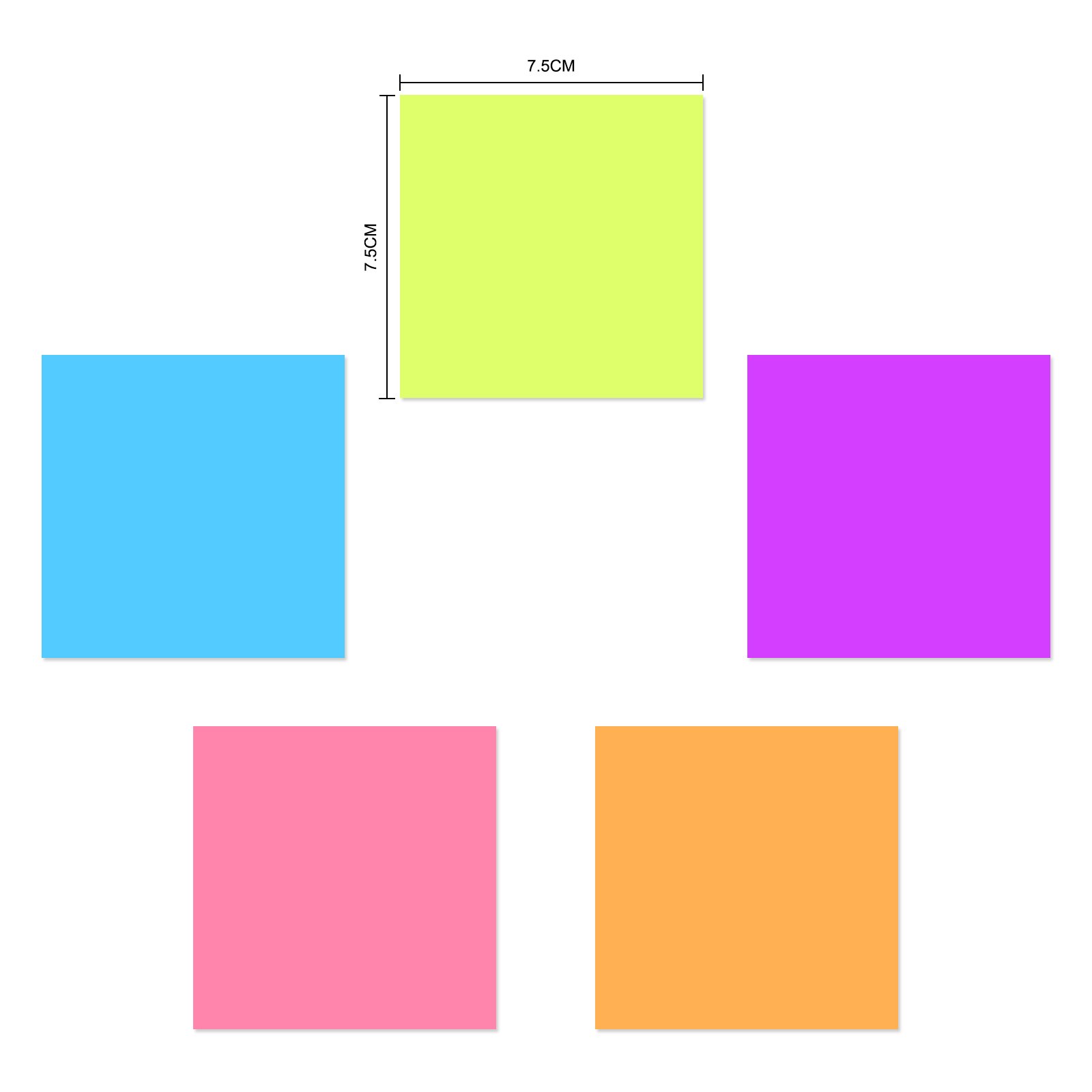 EAGLE Wholesale Price Office Supply Memo Pads 100X12 Sheets Multiple Color For Sale