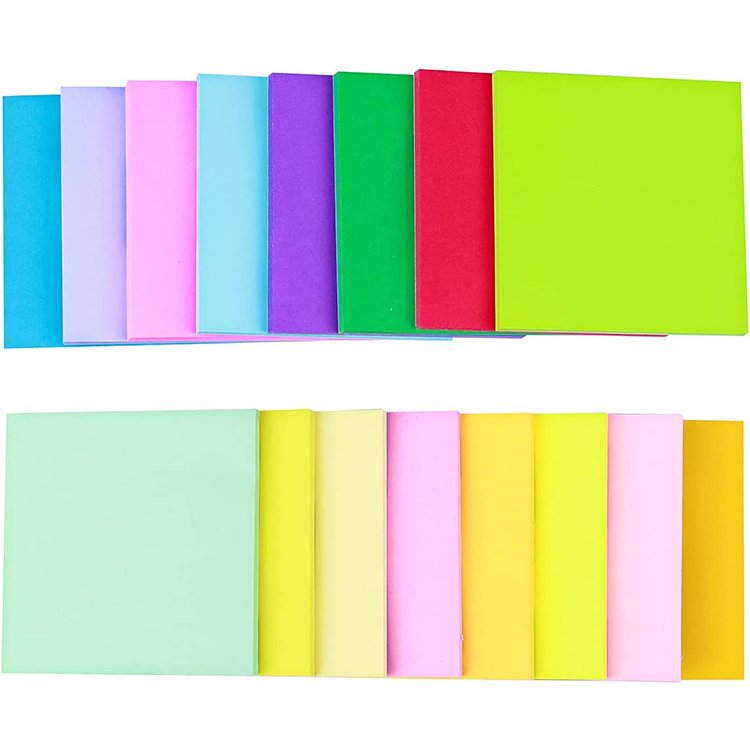 Good quality 3*3 100 sheet offset paper material memo pad table top custom sticky note pad cheap