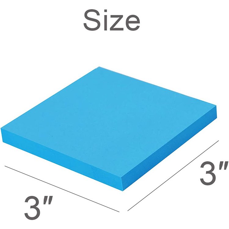 Good quality 3*3 100 sheet offset paper material memo pad table top custom sticky note pad cheap