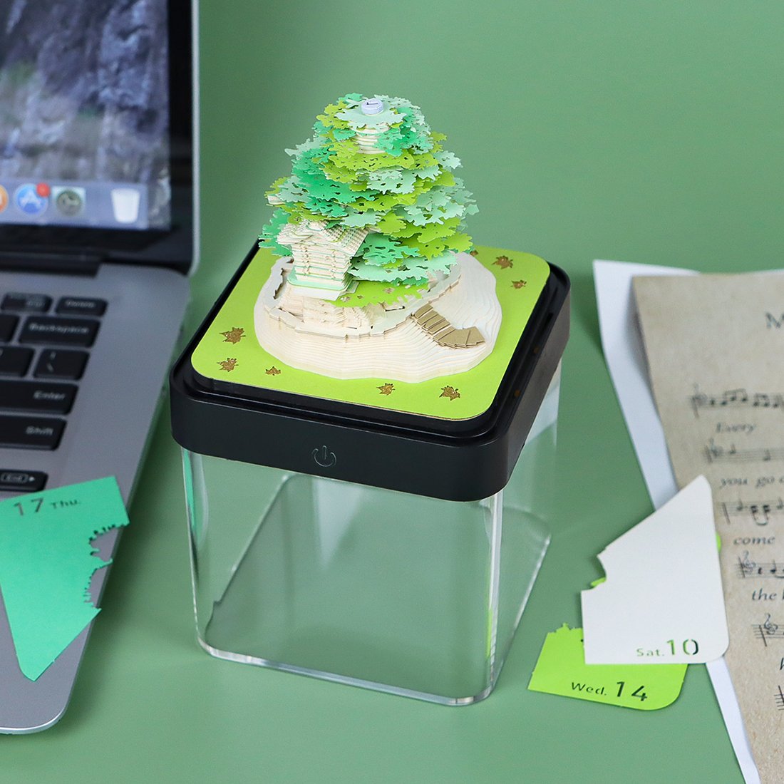 Customizable 3D Paper Carving Craft Creative Memo Pad with Unique 3D Shapes for Favor Christmas And New Year