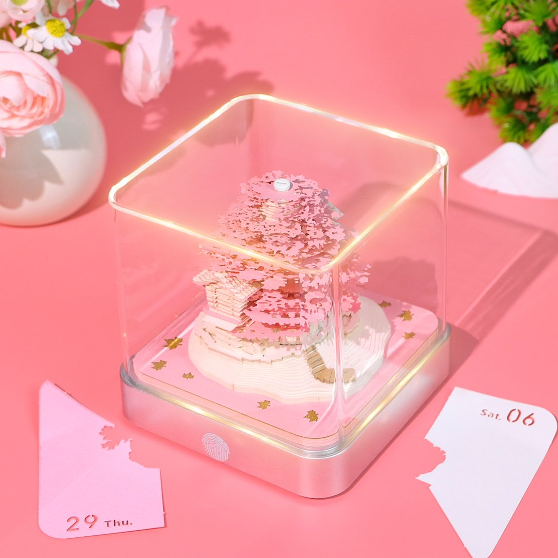 Customizable 3D Paper Carving Craft Creative Memo Pad with Unique 3D Shapes for Favor Christmas And New Year