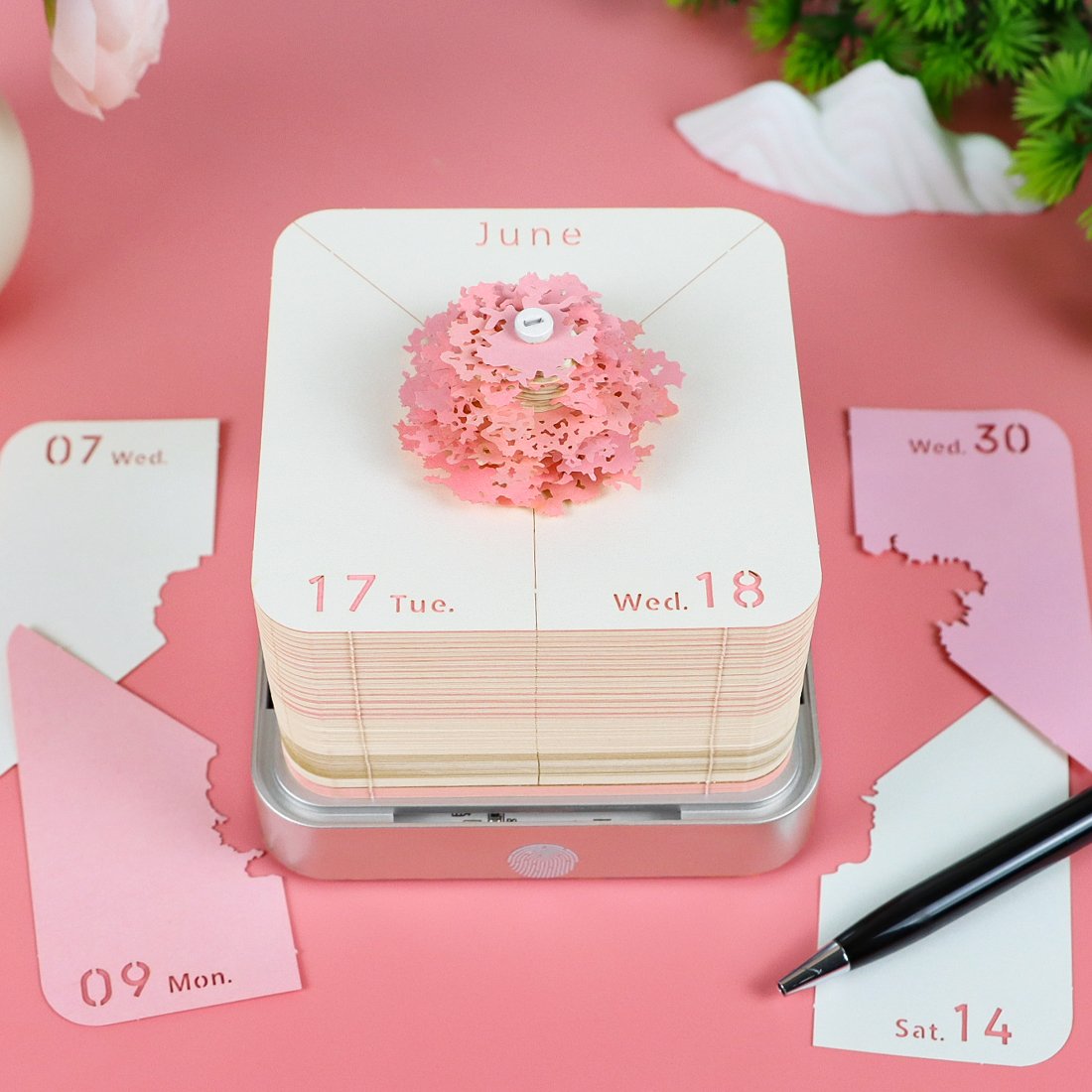 Customizable 3D Paper Carving Craft Creative Memo Pad with Unique 3D Shapes for Favor Christmas And New Year