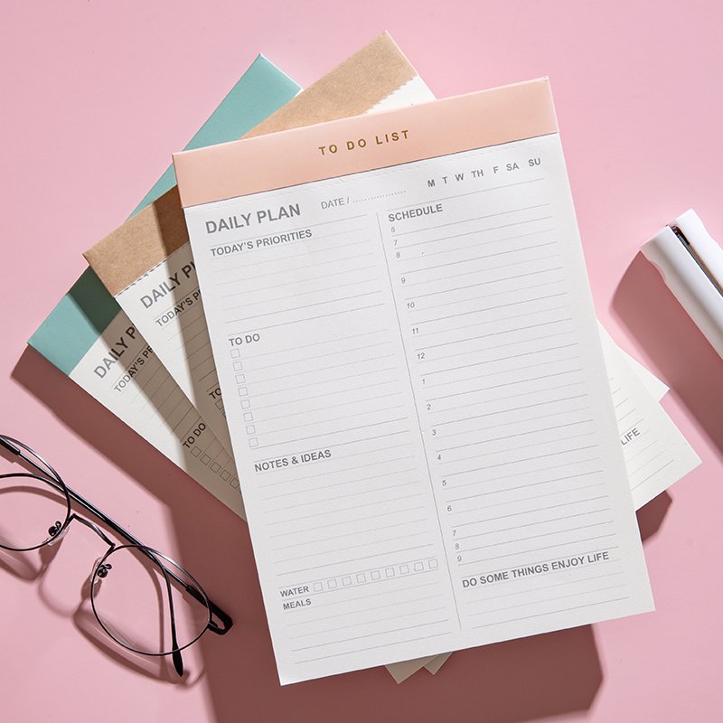 Wholesale Student Study Gift Desktop To Do List Magnetic Memo Pad Daily Agenda Notepad