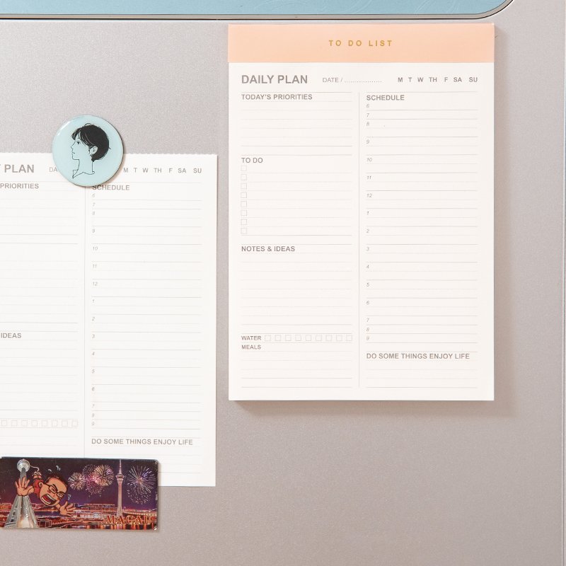 Wholesale Student Study Gift Desktop To Do List Magnetic Memo Pad Daily Agenda Notepad