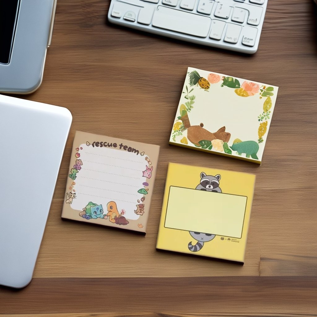 Custom Print Notepad Creative Removable Pastel sticky notes 8 Colors 3 X 4 Inch Kawaii Customized Cute Memo Pad China Factory