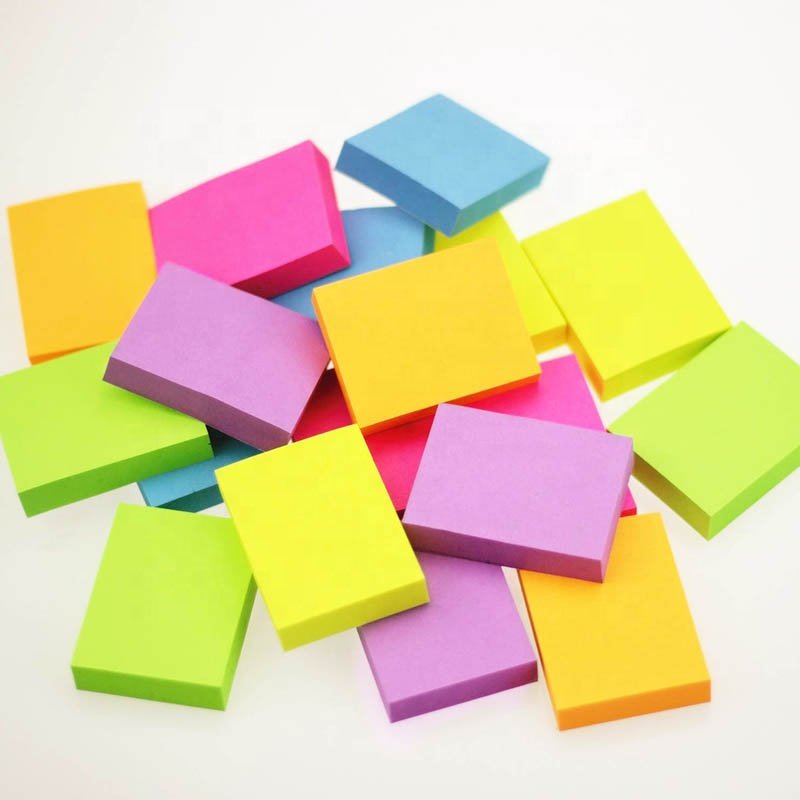 Cheap custom strong adhesive bookmark small mini block pocket diary writing memo pad stationery sticky office notes