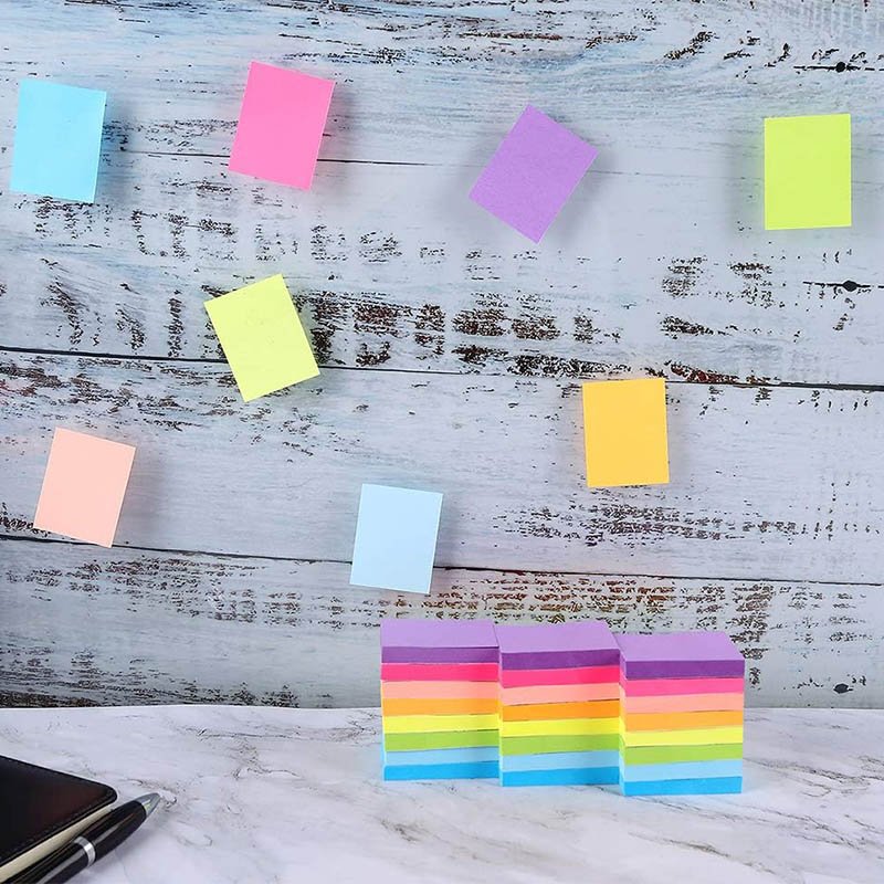 Cheap custom strong adhesive bookmark small mini block pocket diary writing memo pad stationery sticky office notes