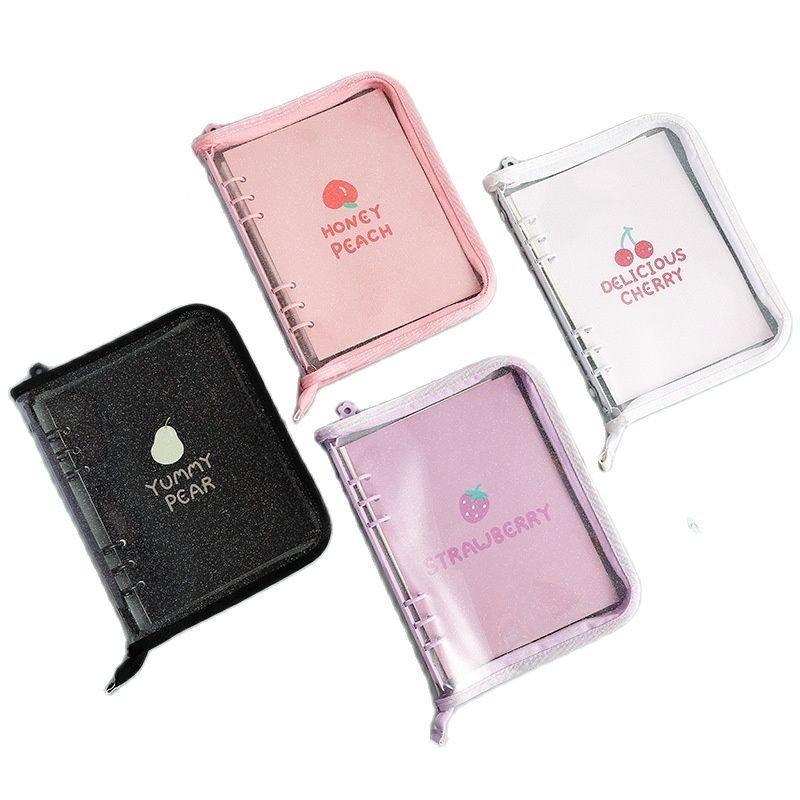 New Arrival 2024 School Stationery Cute Leather Mini A5 A6 My Journal Agenda Notebook DIY Photo Card Binder Organizer Gift Book