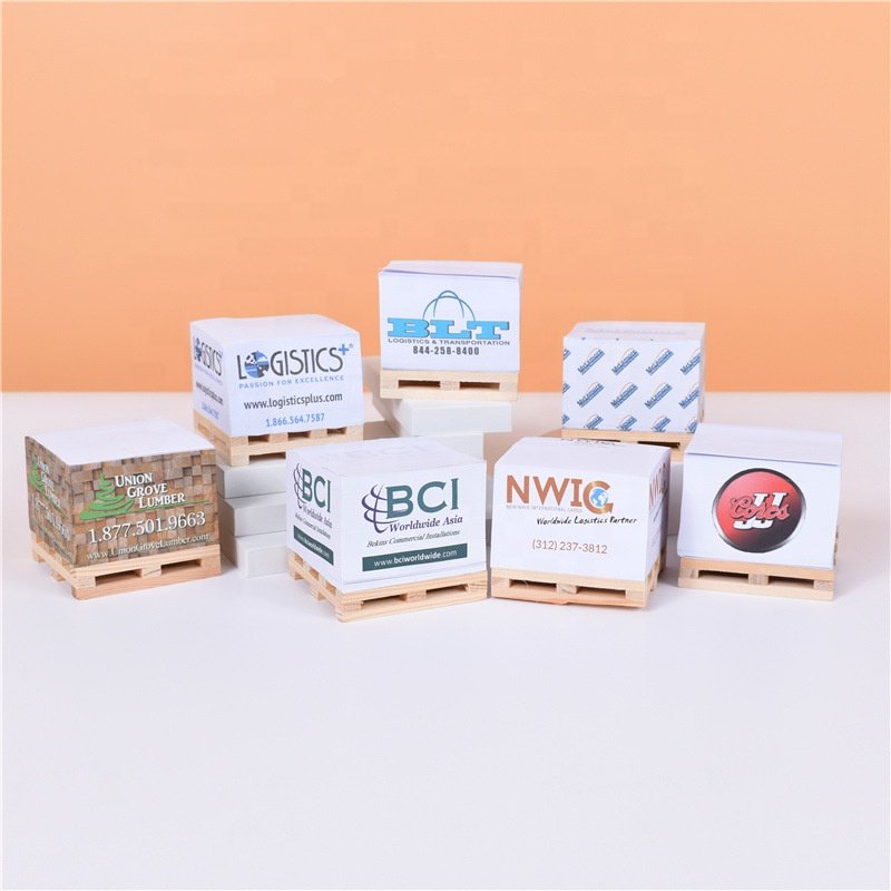 2025 Tear Off Stationery Memo Pad Cube Promotional Gift Customized Container Shaped Memo Cube Color Printed Block Sticky Note