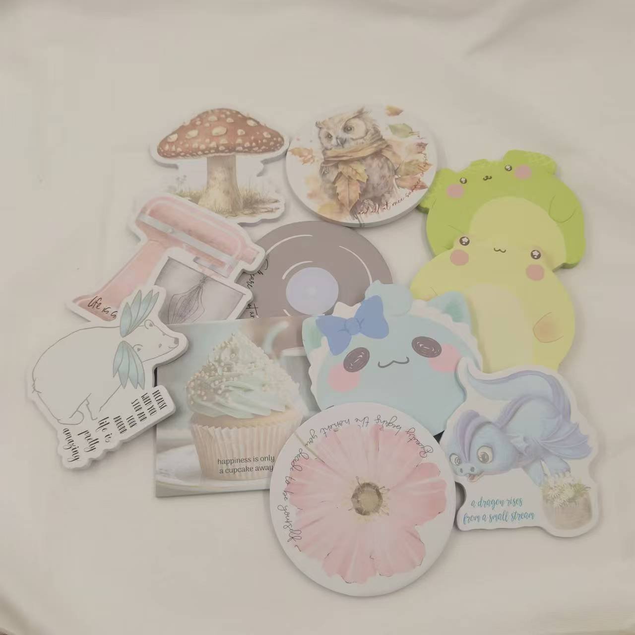 Low MOQ Custom Special Shape Logo Printed Promotional Memo Pad Lovely A4 A5 Sticky Notes Customizable Square custom notepad