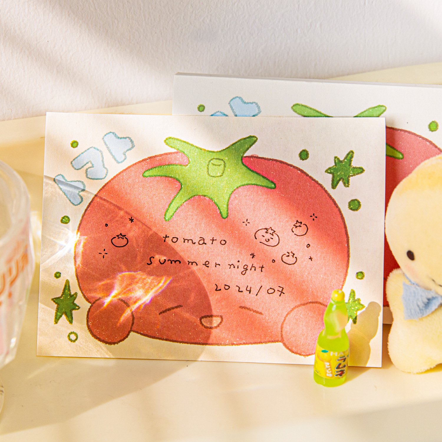White Kraft Paper Memo Pad Note Book Tomato Series Handbook Material Message Note Book Decoration Paper