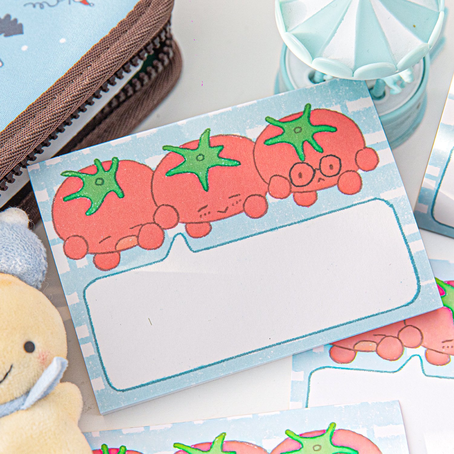White Kraft Paper Memo Pad Note Book Tomato Series Handbook Material Message Note Book Decoration Paper