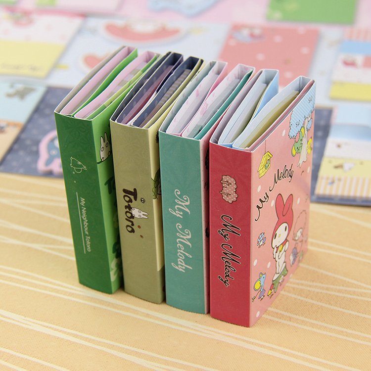 Custom 6 folding bookmark gift stationery memo pad with cover