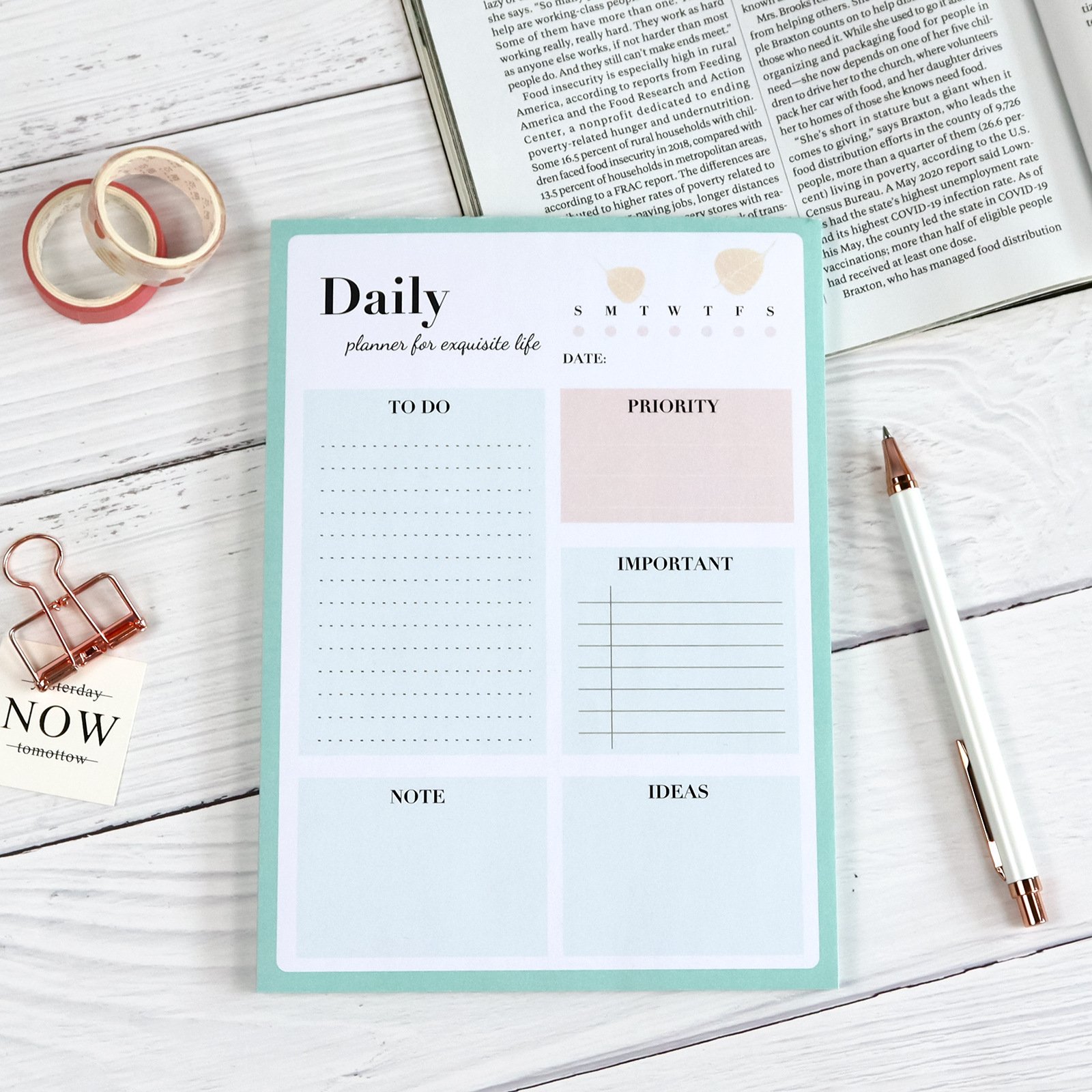 2023 Custom Printing a4 a5 a6 Magnetic Fridge Paper Notepads post note Memo Pad for to-Do List Memos