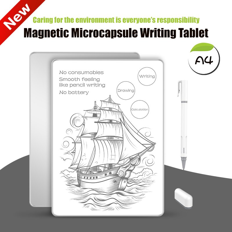 Wholesale A4 Magnetic Writing Board Drawing Tablet Reusable Writing Tablet Sketch Pad Erasable Whiteboard Magic Memo Pad