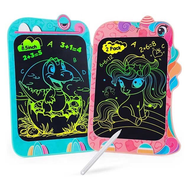 8.5 Inch LCD Writing Tablet Kids Unicorn Toys Drawing Board Dinosaur Toys for 3 4 5 6 7 Year Old Boy Girl Idea Light Doodle Pad
