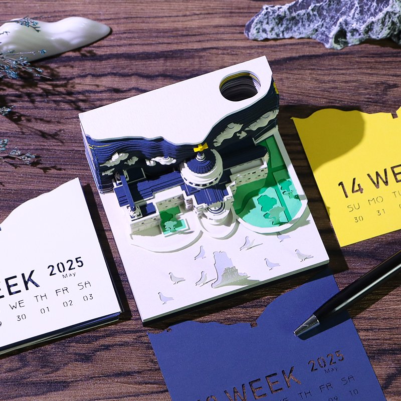 3D Memo Pad Custom Note Pad St.Paul's Cathedral Desk Calendar Church Building Notepad Paper Art Bookmarks Stationery Gift Items