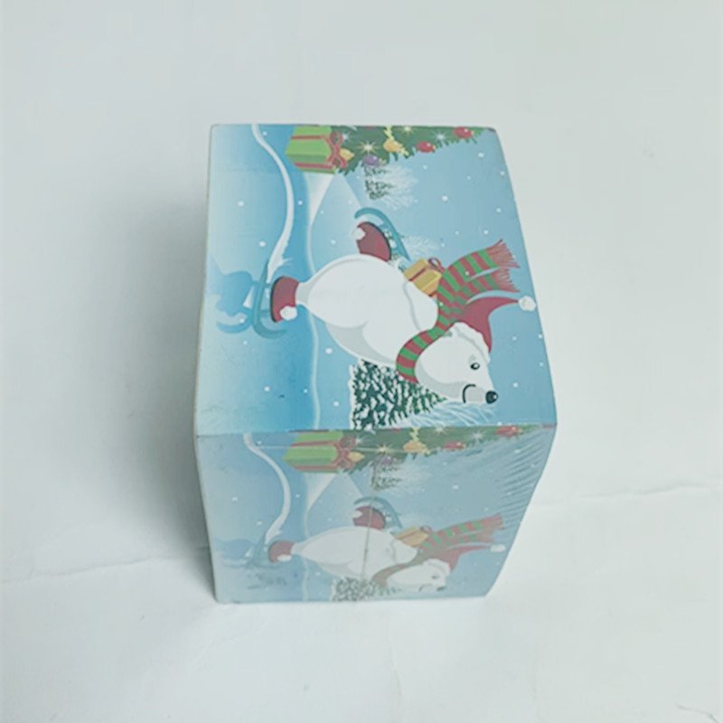 Hot Selling Simple Style Christmas Gift Square Memo Pad Block With Side Printing
