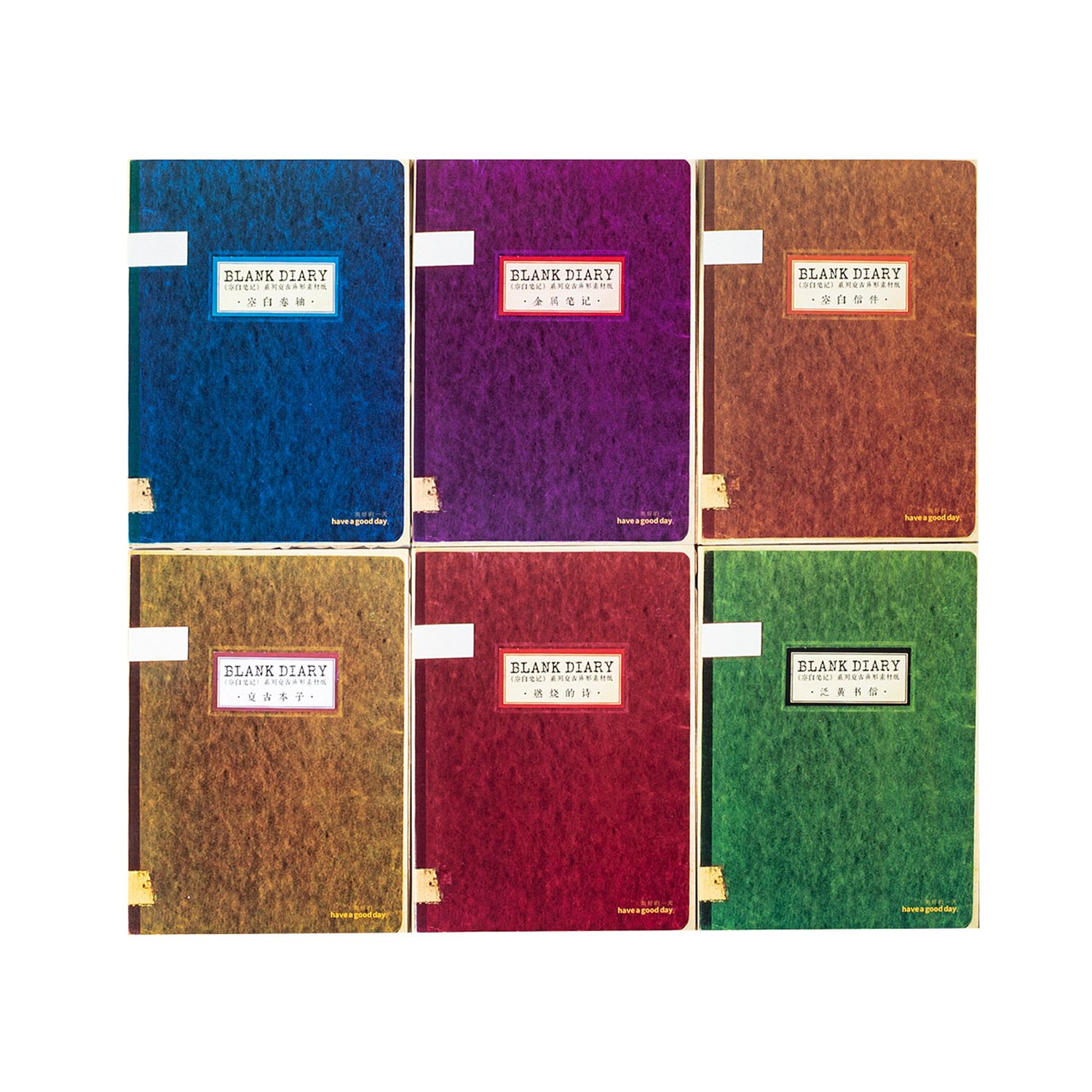 30 Pieces Material Paper Blank Notebook Series Garbage Notebook Retro Special-Shaped Materials into 6 models
