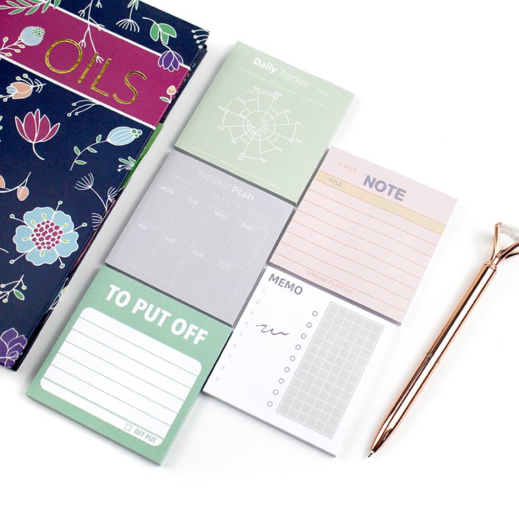 Papeleria customized paper pad self-adhesive memo pad for gift