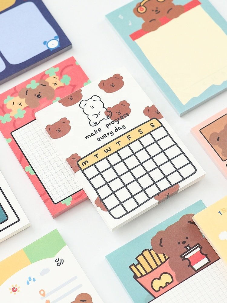 Cute Little Green Dinosaur Pattern Sticky Note Can Be Used To Record Message