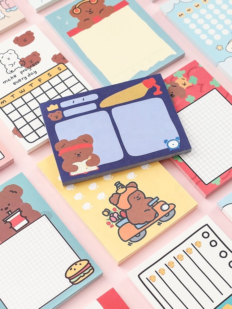 Cute Little Green Dinosaur Pattern Sticky Note Can Be Used To Record Message